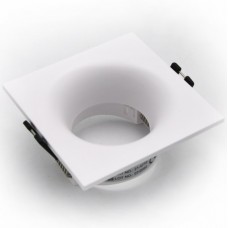 Σποτ Τετράγωνο Χωνευτό Σταθερό Polycarbonate Λευκό 21-4710